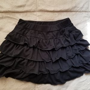 Arizona Girls size 8 Black multi layered Skort